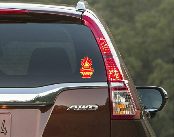Agni Kalasam Car Window Decal