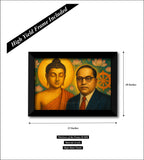 Lord Buddha Ambedkar I BR Ambedkar I Father of Constitution I  Wall Poster / Frames