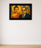 Lord Buddha Ambedkar I BR Ambedkar I Father of Constitution I  Wall Poster / Frames