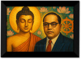 Lord Buddha Ambedkar I BR Ambedkar I Father of Constitution I  Wall Poster / Frames