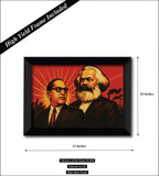 Dr B R Ambedkar Karl Marx Wall Poster / Frames