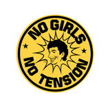 No Girls I No Tension I Boys Bike Sticker