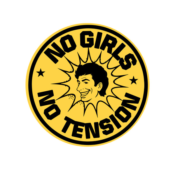 No Girls I No Tension I Boys Bike Sticker