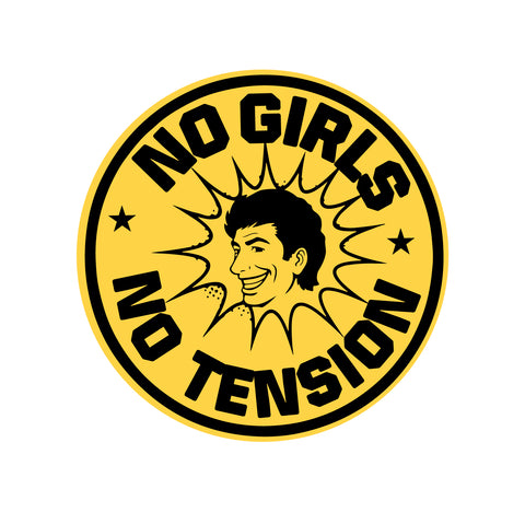 No Girls I No Tension I Boys Bike Sticker