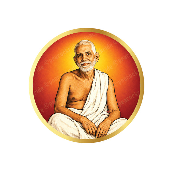 Bhagavan Sri Ramana Maharshi I Sri Ramana Maharshi I Tiruvannamalai I Souvenir I Travel Memories I Car Window Decal