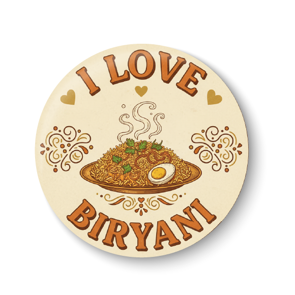 Love Biryani I I Love Biryani I Foodie I Fridge Magnet