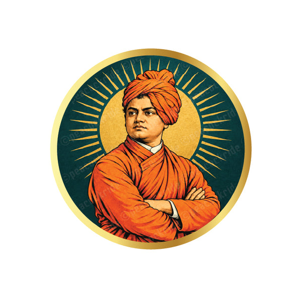Swami Vivekananda I Swami Vivekanandar I Indian Morden Philosopher I West Bengal I Spiritual I Bike Sticker
