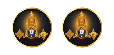 Venkateshwara I Tirumala Tirupati I Lord Balaji I Lord Srinivasa I Car Window Sticker Pack of 2 No's