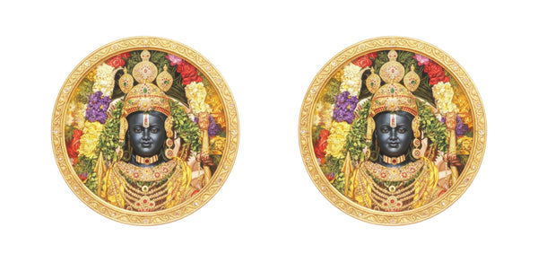 Ram Mandir Pran Prathistha I Ram Lalla Virajman I Ayodhya Ram Mandir I Car Window Sticker Pack of 2 No's
