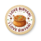 I Love Biryani I Love Biryani I Foodie I Fridge Magnet
