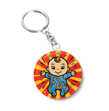 Baby on the Way | Cute Cartoon smiling Baby | Pregnancy I Happy MOM and DAD Key Chain