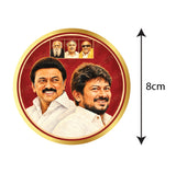 MK Stalin I Udhayanidhi I Periyar, Anna, Kalaignar I DMK Party I Dravida Munnetra Kazhagam I DMK I  Bike Sticker
