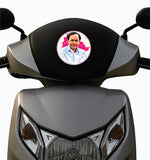 K Chandrashekar Rao I KCR I Bharat Rashtra Samithi I BRS I TRS I Telangana I Bike Sticker