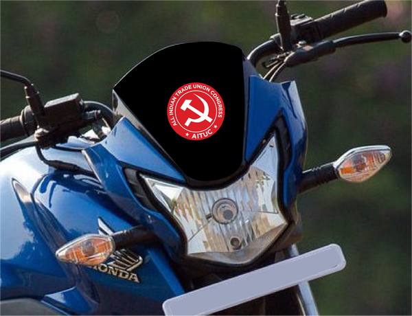 All India Trade Union Congress I AITUC I Bike Sticker