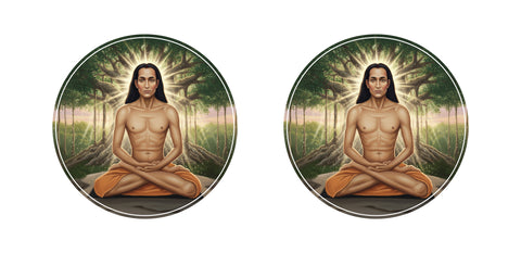 Mahavatar Babaji I Yogi Babaji I Yoga I Bike Sticker Pack of 2 No's