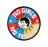 No Girls I No Tension I No Worries I Boys Car Window Sticker