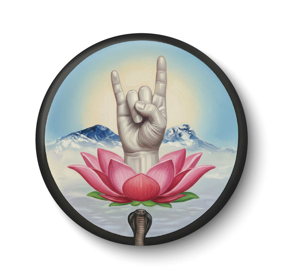 Baba Mudra I Mahavatar Babaji I Yogi Babaji I Yoga I Anapa Mudra I Fridge Magnet