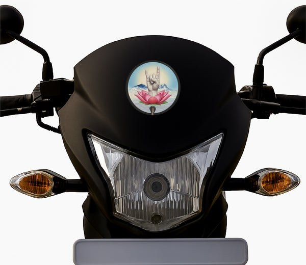 Baba Mudra I Mahavatar Babaji I Yogi Babaji I Yoga I Anapa Mudra I Bike Sticker