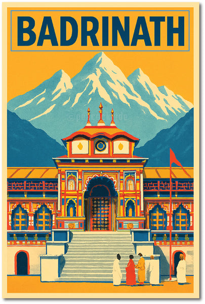 Badrinath I Badrinath Temple I Spiritual I Uttarakhand I India Travel Wall Poster / Frames