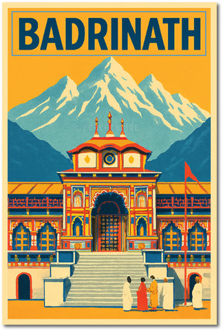 Badrinath I Badrinath Temple I Spiritual I Uttarakhand I India Travel Wall Poster / Frames