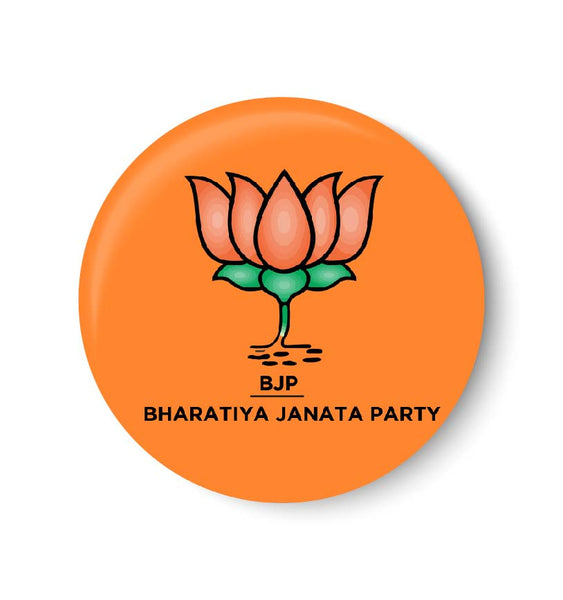 Vote for your Party I  Bharatiya Janata Party Symbol Pin Badge