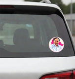 K Chandrashekar Rao I KCR I Bharat Rashtra Samithi I BRS I TRS I Telangana I Car Window Decal