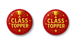 Class Topper Pin Badge | Student Award | School Achievement Gift PACK Of 2