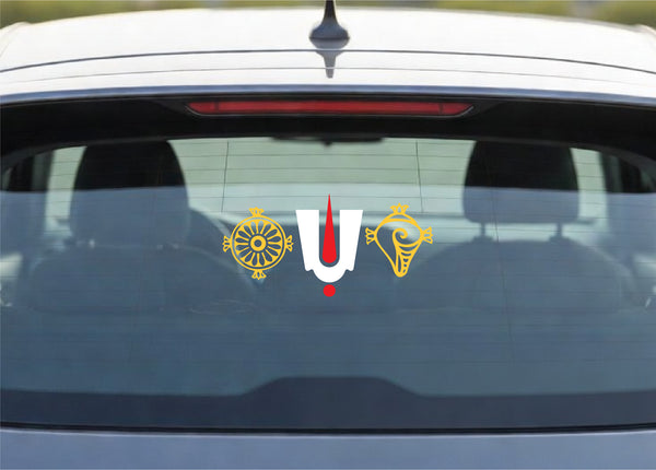 Tirumala Tirupati I Lord Balaji I Lord Venkateshwara I Lord Vishnu I Tirupati Venkatachalapathi I Car Window Sticker