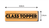 Class Topper I Best Learner I School I Rectangular Pin Badge