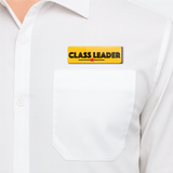 Class Leader I Class Rep I School I College I Rectangular Pin Badge