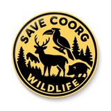 Save Coorg Wild Life I Save Wild Life I Animal I Forest I Environmental I Karnataka I Bike Sticker