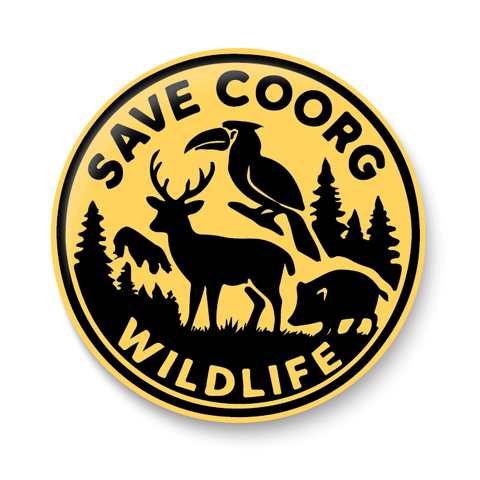 Save Coorg Wild Life I Save Wild Life I Animal I Forest I Environmental I Karnataka I Bike Sticker