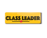 Class Leader I Class Rep I School I College I Rectangular Pin Badge