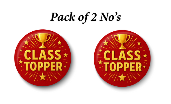 Class Topper Pin Badge | Student Award | School Achievement Gift PACK Of 2