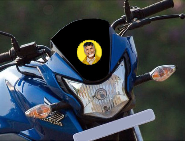 N. Chandrababu Naidu I Chandrababu Naidu I Telugu Desam Party I TDP I Bike Sticker