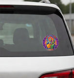 Lakshmi Narasimha Swamy I Om Namo Bhagavate Vasudevaya I Narashimha I Hinduism I Car Window Sticker Pack of 2 No's