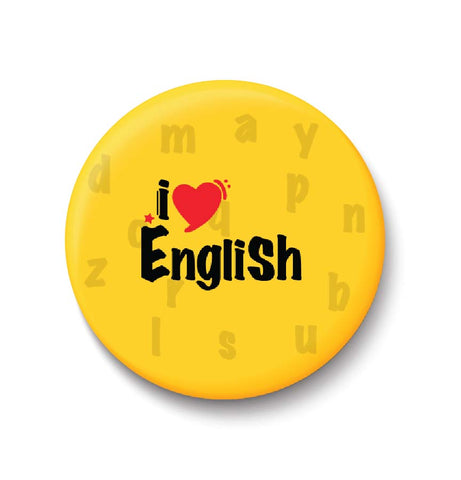 I Love English Fridge Magnet