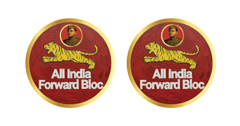 All India Forward Bloc I AIFB I Subhas Chandra Bose I Netaji Bike Sticker Pack of 2 No's
