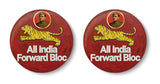 All India Forward Bloc I AIFB I Subhas Chandra Bose I Netaji Pin Badge Pack of 2 No's
