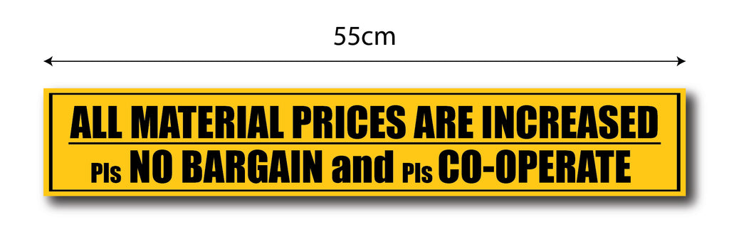 All Material Prices are Increased I Fixed Price I No Bargain I Shop I ...