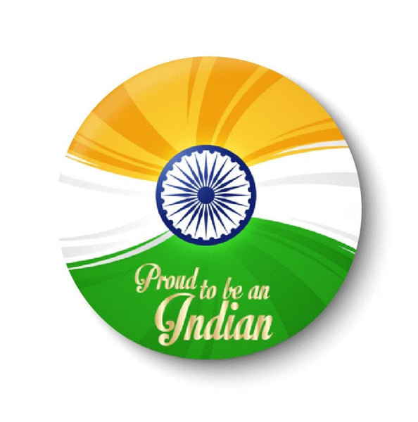 Proud to be an INDIAN I Indian Flag Fridge Magnet