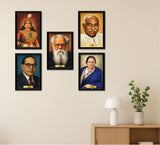 Velu Nachiyar Kamarajar Periyar Ambedkar Anjalai Ammal I Thalapathy CM Vijay I Ideology Leaders I Tamilaga Vettri Kazhagam I TVK I Wall Poster / Frames