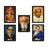 Velu Nachiyar Kamarajar Periyar Ambedkar Anjalai Ammal I Thalapathy CM Vijay I Ideology Leaders I Tamilaga Vettri Kazhagam I TVK I Wall Poster / Frames