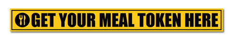 Get Your Meal Token I Hotel I Restaurants I Wall Sticker
