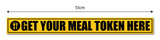 Get Your Meal Token I Hotel I Restaurants I Wall Sticker
