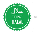 100% Halal I Hotel I Restaurants I Islamic I Muslim I Meat shop I Quote I Wall Sticker
