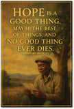 The Shawshank Redemption I Hope is a Good Thing I Hollywood Quotes I Inspirational I Motivational Quote I Movie Quotes Wall Poster / Frames