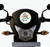 Congress I INC I Sonia Gandhi I Rahul Gandhi I Election Bike Sticker  Pack of 2 No's