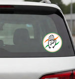Congress I INC I Sonia Gandhi I Rahul Gandhi I Election Car Window Sticker  Pack of 2 No's