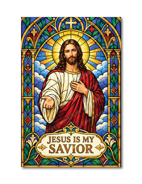 Jesus is My Savior I Jesus Christ Bible I Spiritual I Wall Poster